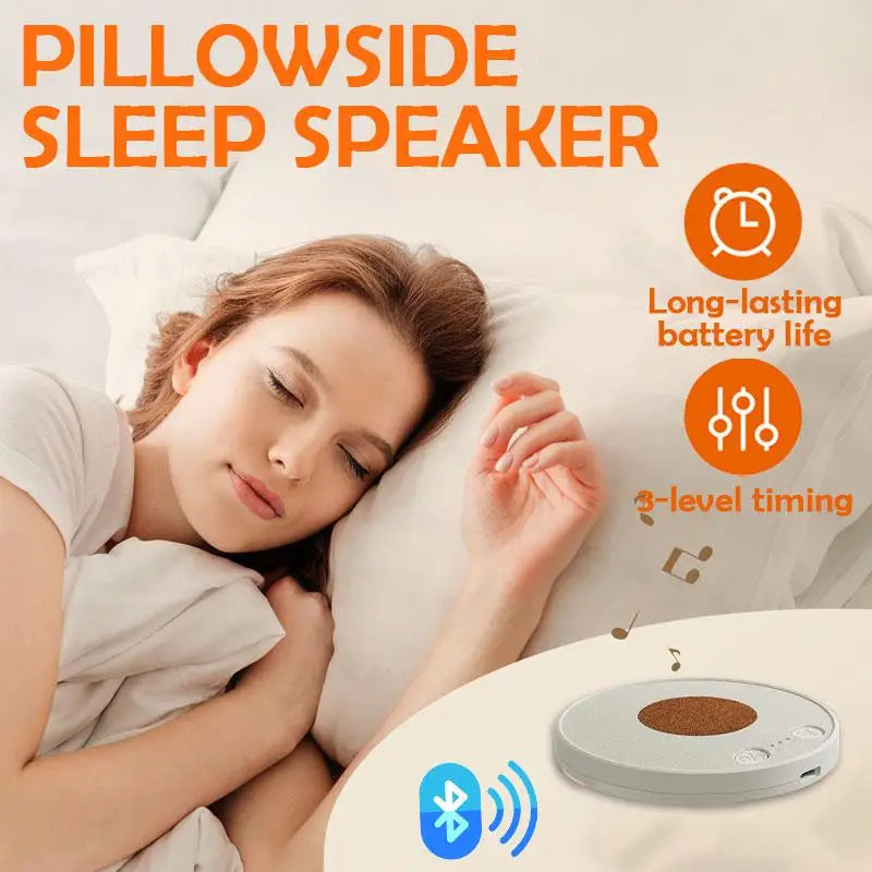 Under Pillow Bluetooth Speaker Natural Sleep Sound Machine With White Noise Mini Portable Music Audio For Bed Rest Holiday Gifts Oasis Select