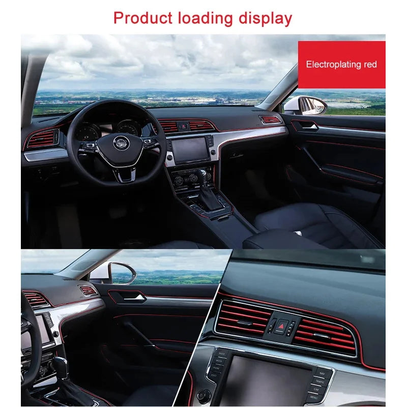 1/2pc Universal Car Moulding Decoration Flexible Strips Interior Auto Mouldings Car Cover Trim Dashboard Door Edgein Car-styling Oasis Select