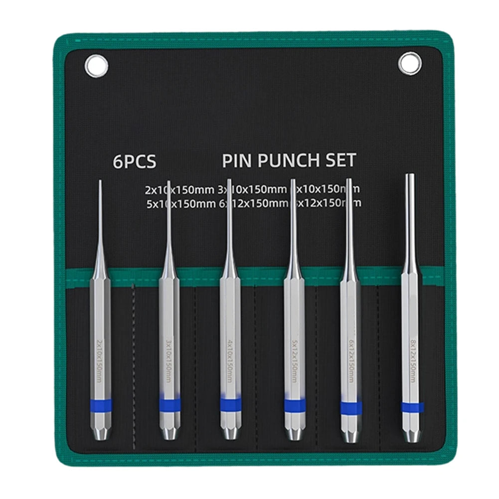 1/6pcs 2-8mm Roll Pin Punch Tool Remover Heavy Duty Chisel Hand Cone Punch For Watch Repair Molding Manufacturing Oasis Select