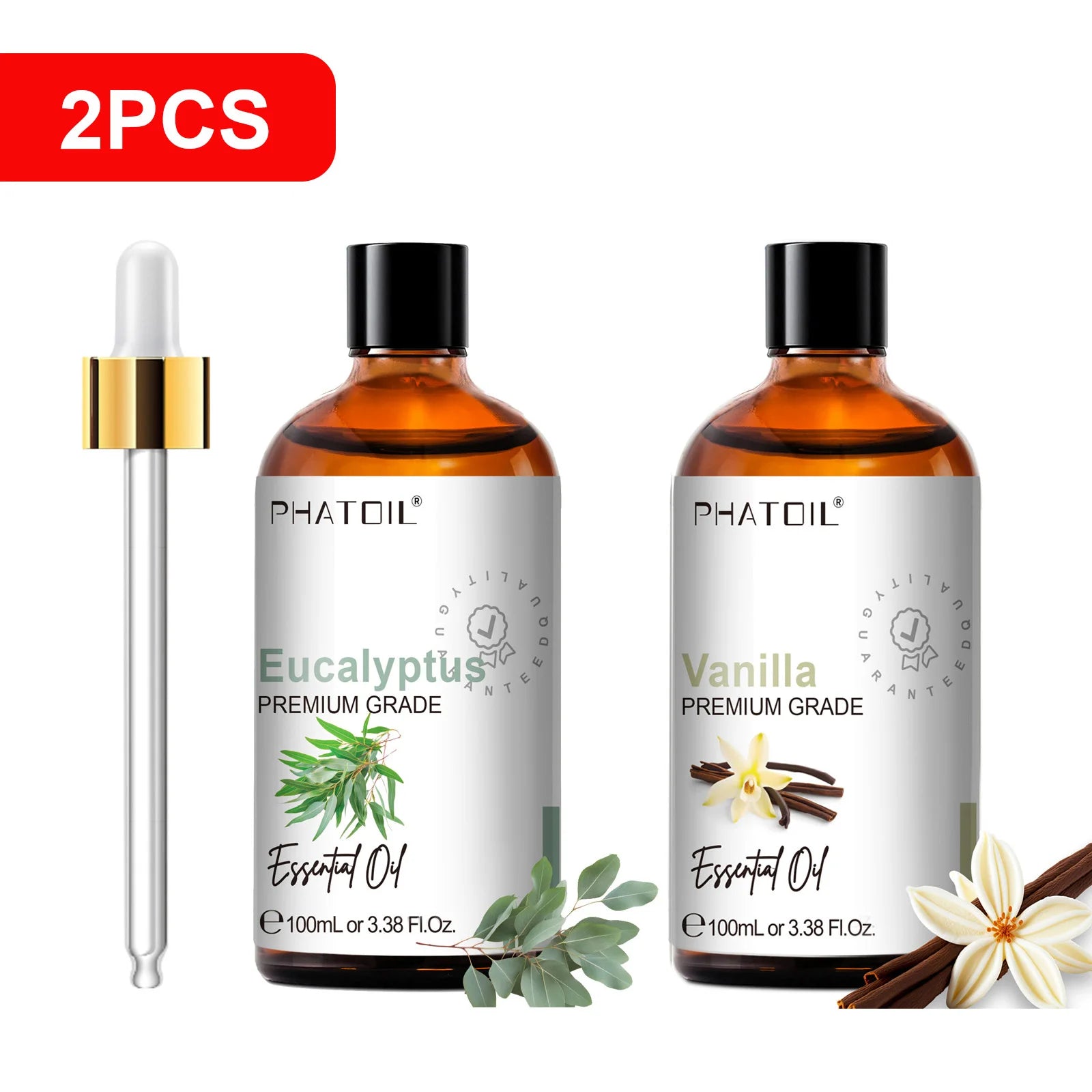 PHATOIL 100ml Pure Aromatherapy Essential Oil for Diffuser