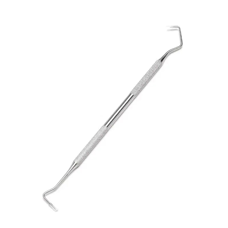 Stainless Steel Double Ended Toothpick Scraper Tools Dental Stain Remover Periodontal Probe Explorer For Teeth Clean Hygiene Oasis Select silver