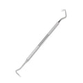Stainless Steel Double Ended Toothpick Scraper Tools Dental Stain Remover Periodontal Probe Explorer For Teeth Clean Hygiene Oasis Select silver