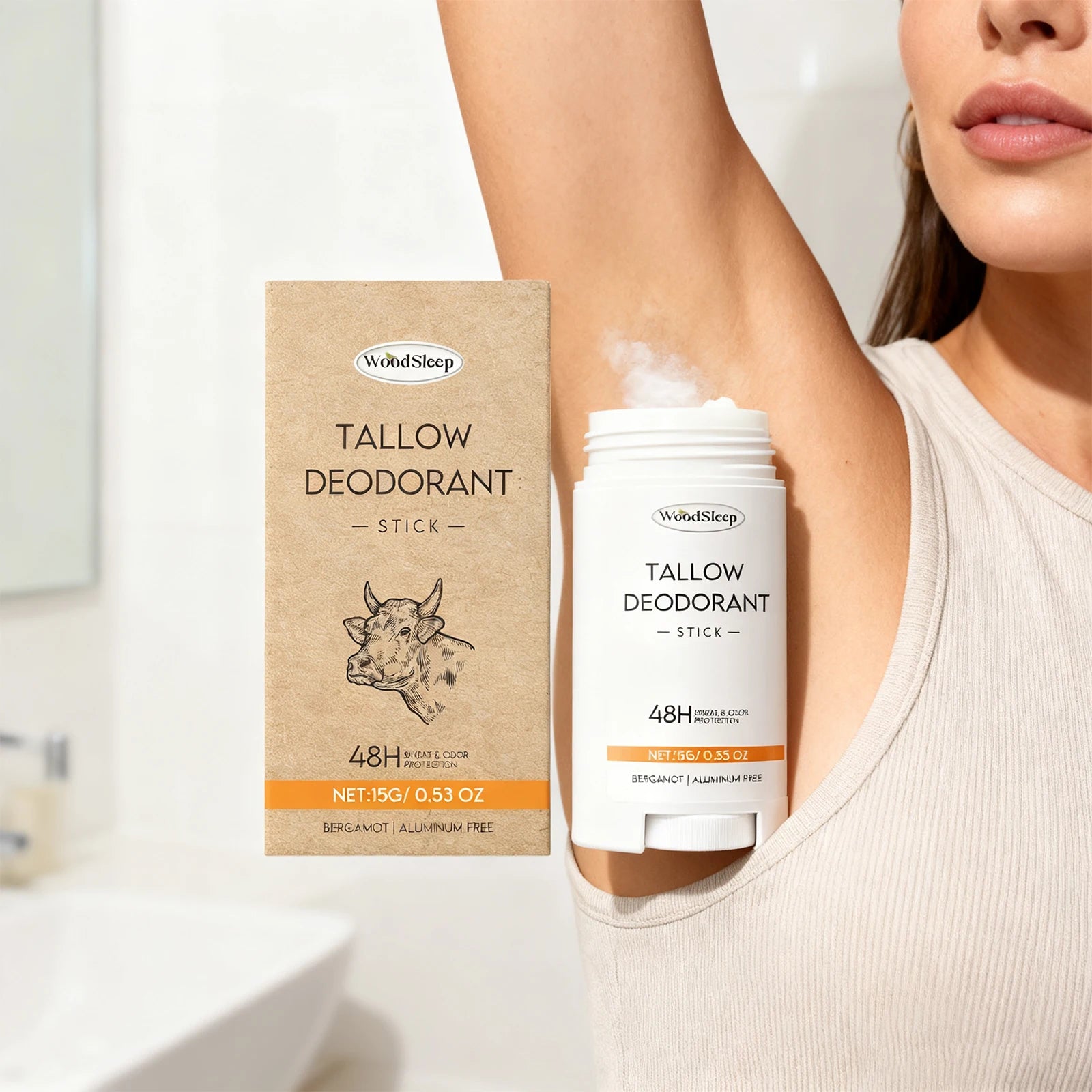 Tallow Deodorant Stick Anti Sweating Keep Drying Lasting Fragrance Remove Armpit Odor Underarm Refresh Antiperspirant Care Oasis Select