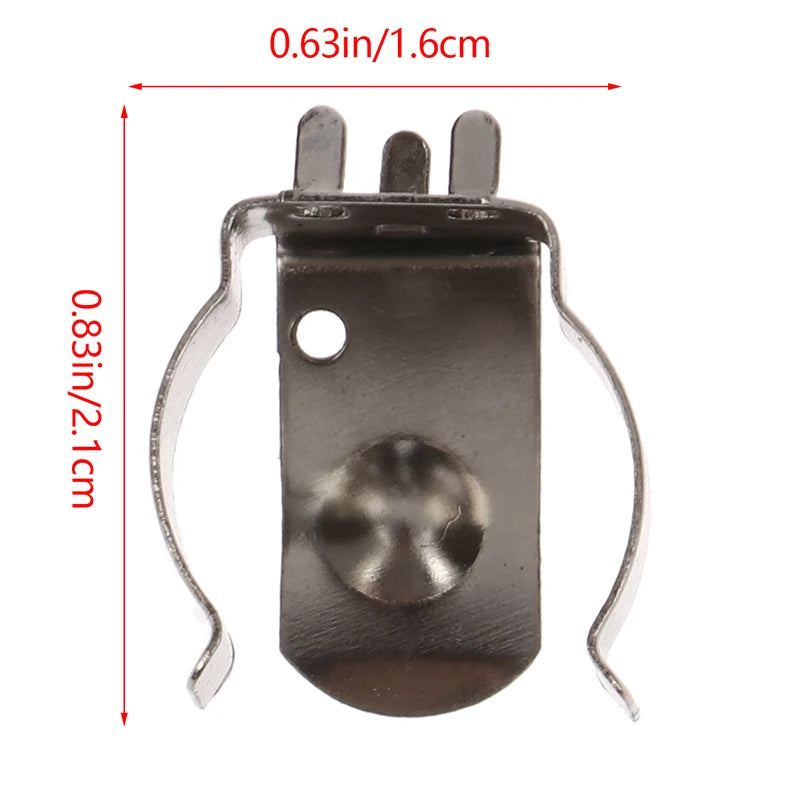 10-Pack Nickel Plated 18650 Battery Contact Clips | Spring Steel