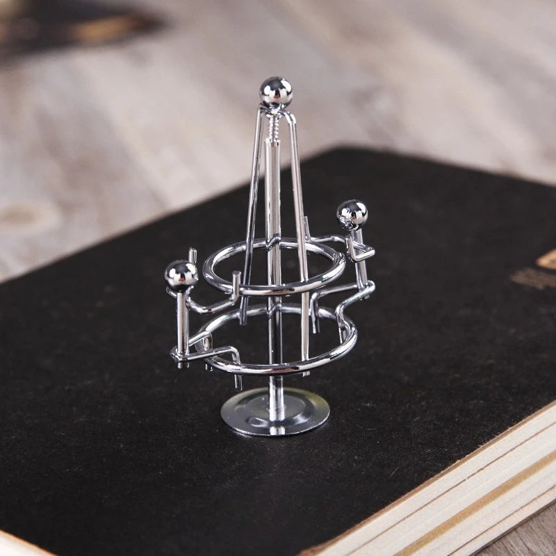 Mini Ironwork Balance Ironman, Stress-relieving Figurine, Untoppling Doll, Sports Metal Handicraft, Small Gift Oasis Select