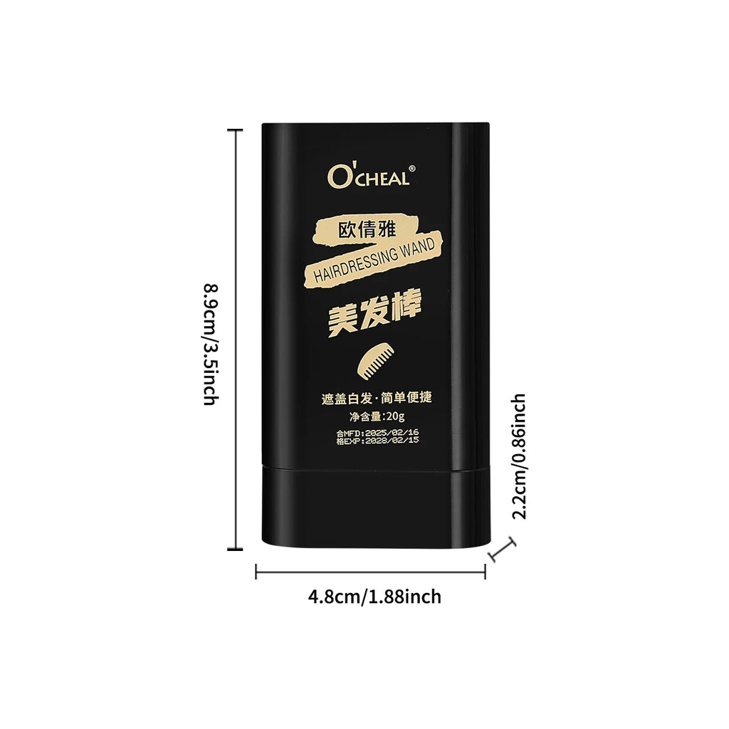 Ocheal 3-Color Quick Touch-Up Hair Stick Beard Color Stick Portable Temporary Quick Coverage Hair Pen Instant Dye Stick Comb Oasis Select
