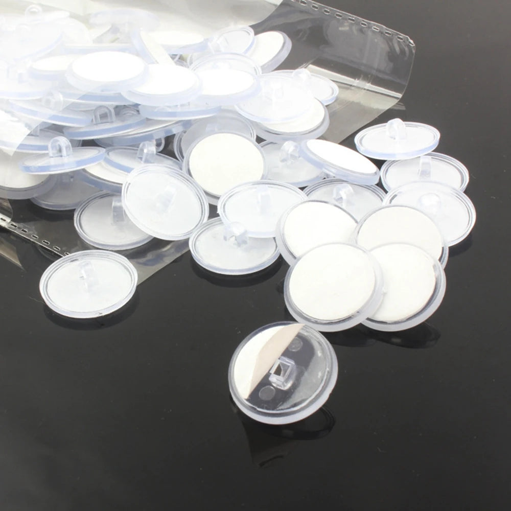 Transparent Self-Adhesive Ceiling Hooks | Silicone Disc 10–50 Pack