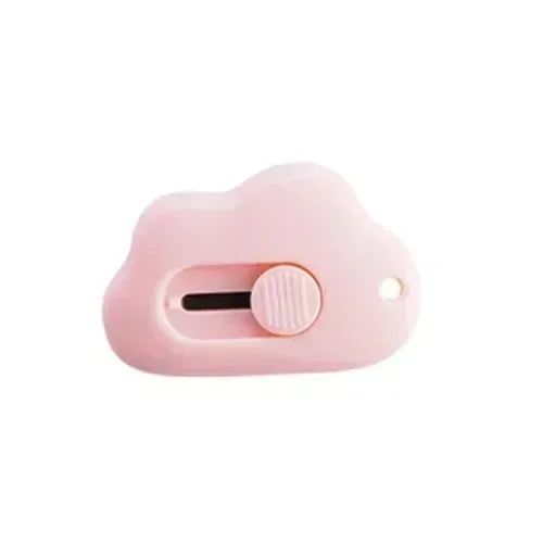 1/2/3pcs Kawaii Mini Cloud Art Utility Knife Express Box Cute Knife Paper Cutter Craft Wrapping Refillable Blade Stationery Oasis Select pink