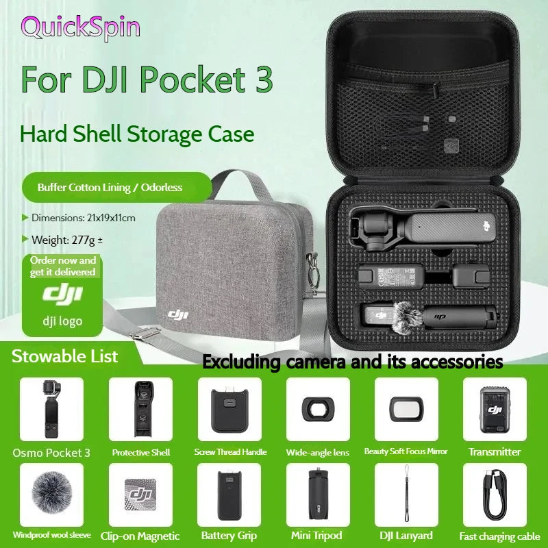 DJI OSMO Pocket 3 & 4 Hard Case Portable Storage Bag