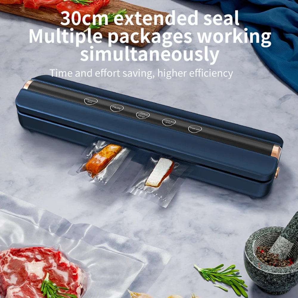 Food Vacuum Automatic Air Sealing Sealing Machine Home USB Wireless Wacuum Sealer 1500mAh 62KPa High-Suction Store Food Vacuum Oasis Select