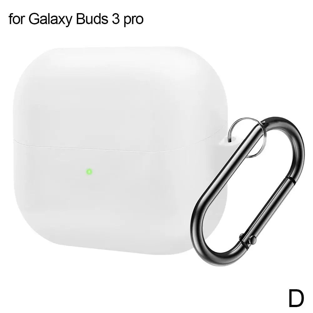 Silicone Case for Samsung Galaxy Buds 3 & 3 Pro + Carabiner