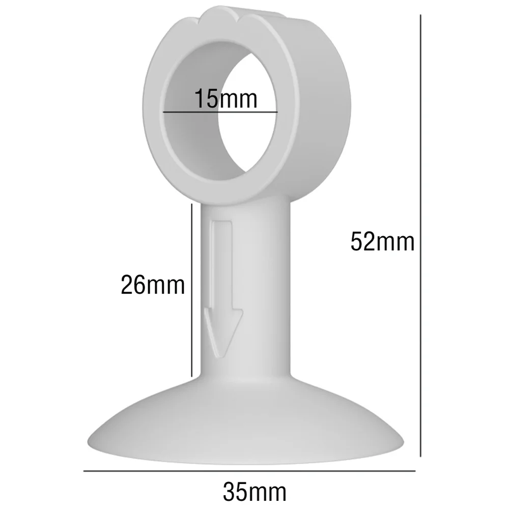 Soft Silicone Door Stopper Anti-damage Wall Protector Suction Cup Door Handle Bumper Mute Protect Walls Furniture Fittings Oasis Select