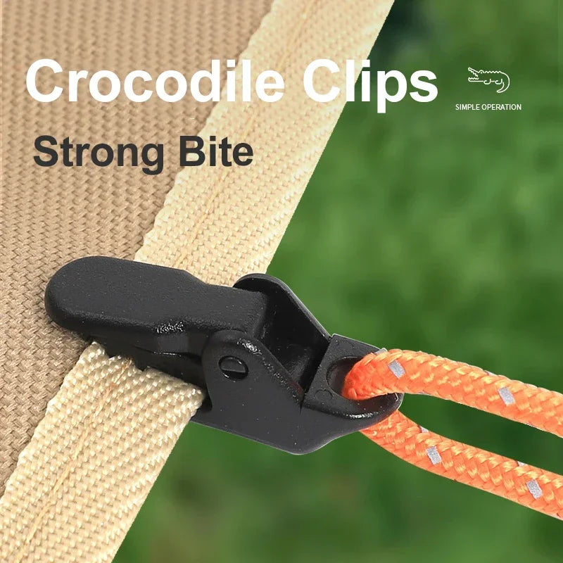 10/20/50 PCS Heavy-Duty Tarp Clips – Windproof No-Puncture Grips for Tarps, Canopies & Tent Skirts, Reinforced for High Wind Oasis Select