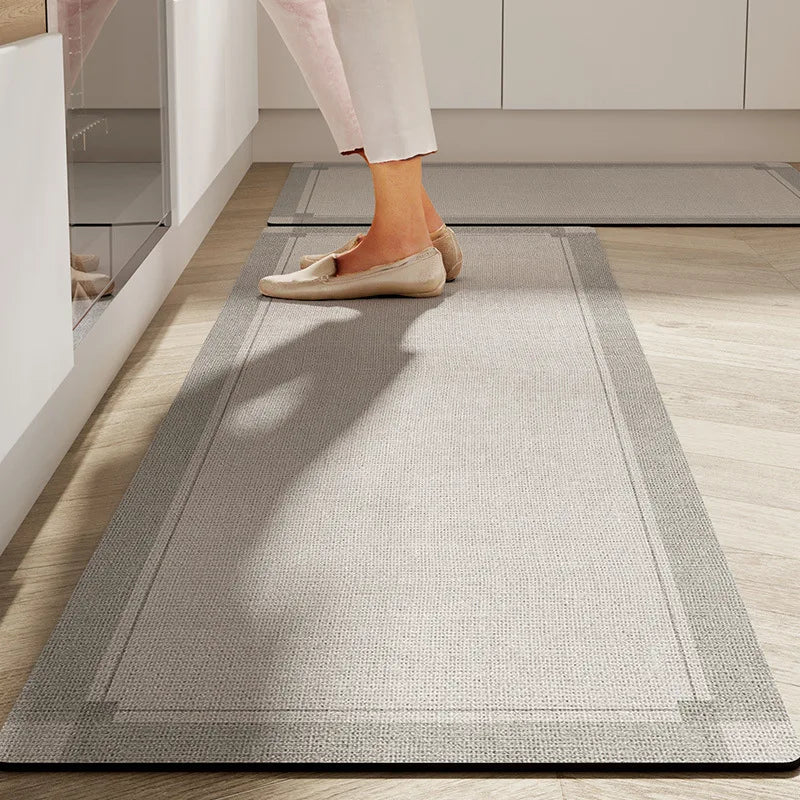 Japanese style Kitchen Mat Foot mats Long Area Rugs Crystal Velvet Carpet for Living Room Absorbent Foot Mats Bedroom Doormat Oasis Select A 40x60cm