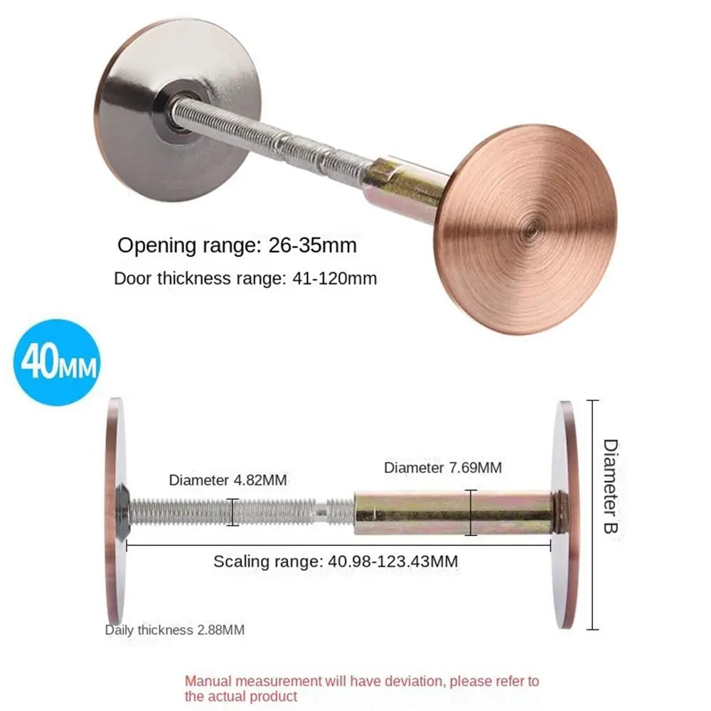 New Galvanized Door Hole Blocker Anti Theft Safety Cat Eye Blocker Multifunctional Decorative Cover Lock Hole Patching Tool Door Oasis Select Style 2