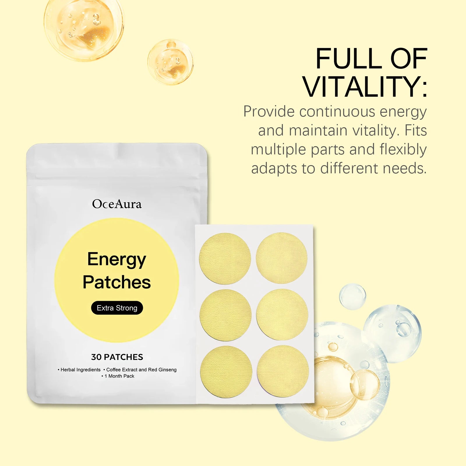 OceAura Hydrating Body Care Patch – 30pcs Daily Moisturizer