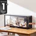 Figure Cabinet Transparent Lego Display Cabinet Household Blind Box Ornament Specimen Storage Secondary Yuan Pain Cabinet Oasis Select Black door 80