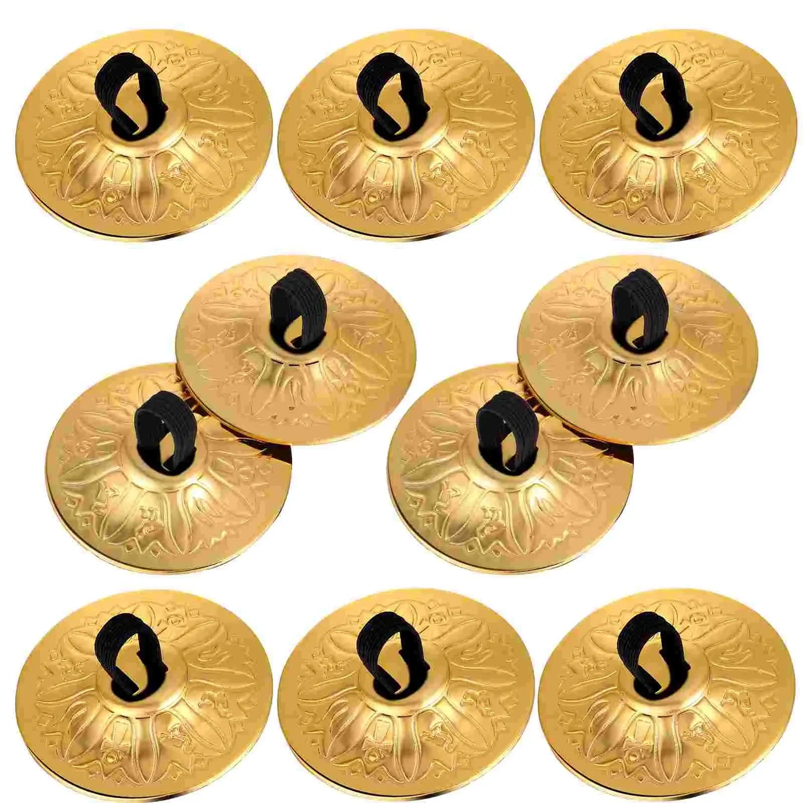 2pcs Copper Finger Cymbals Small Finger Cymbals Belly Dancing Mini Cymbals Musical Instrument Saucers Oasis Select