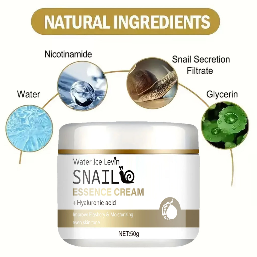 Snail Mucus Cream – Niacinamide, Hyaluronic Acid & Vitamin E Face Moisturizing Cream Oasis Select