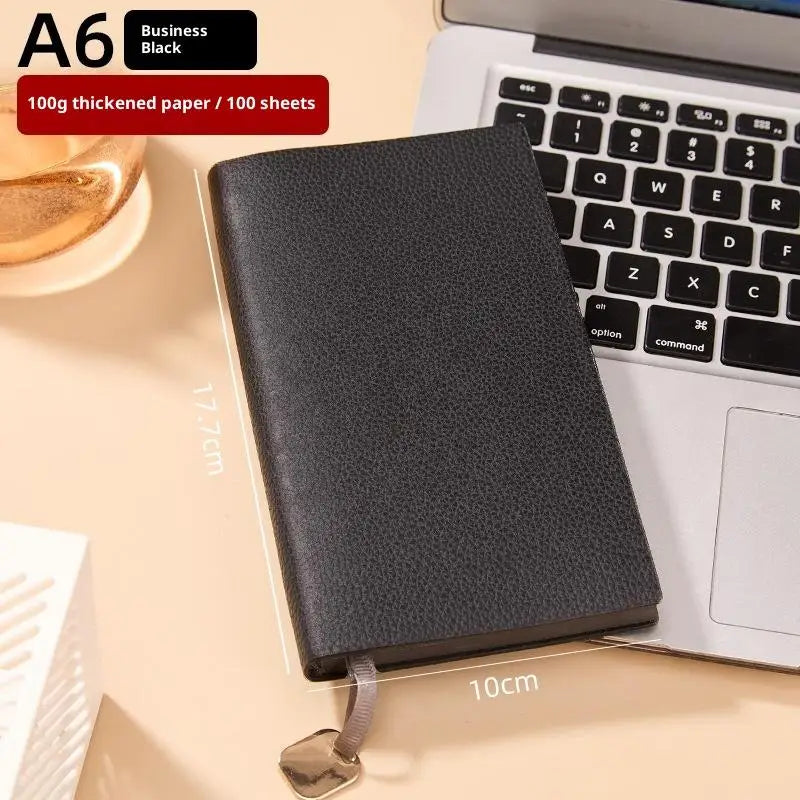 1pcs Business Notebook B5 A5 A6 Thick Leatherette Business Notebook Office Notepad Soft Cover Litchi Pattern Journal for Work Oasis Select A10