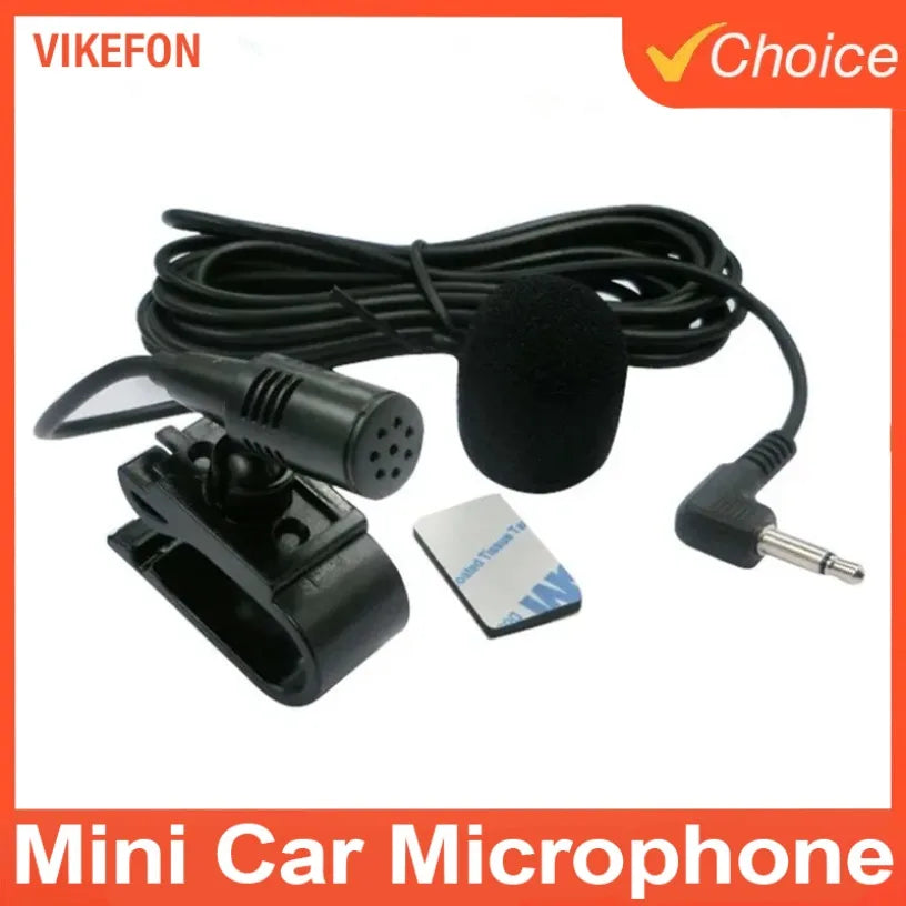 Car 2m Long Mini Microfono 3.5mm Jack Mic Stereo Microphone Micro Car Radio Mini Wired External Microphone For Auto Dvd Radio Oasis Select