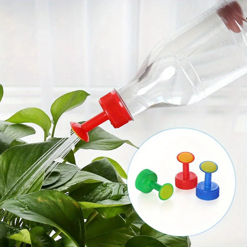 3Pc Mini Bottle Cap Sprinkler Nozzles, Easy-Connect Threaded Irrigation Heads for Indoor & Outdoor Potted Plant, Garden & Lawn Oasis Select