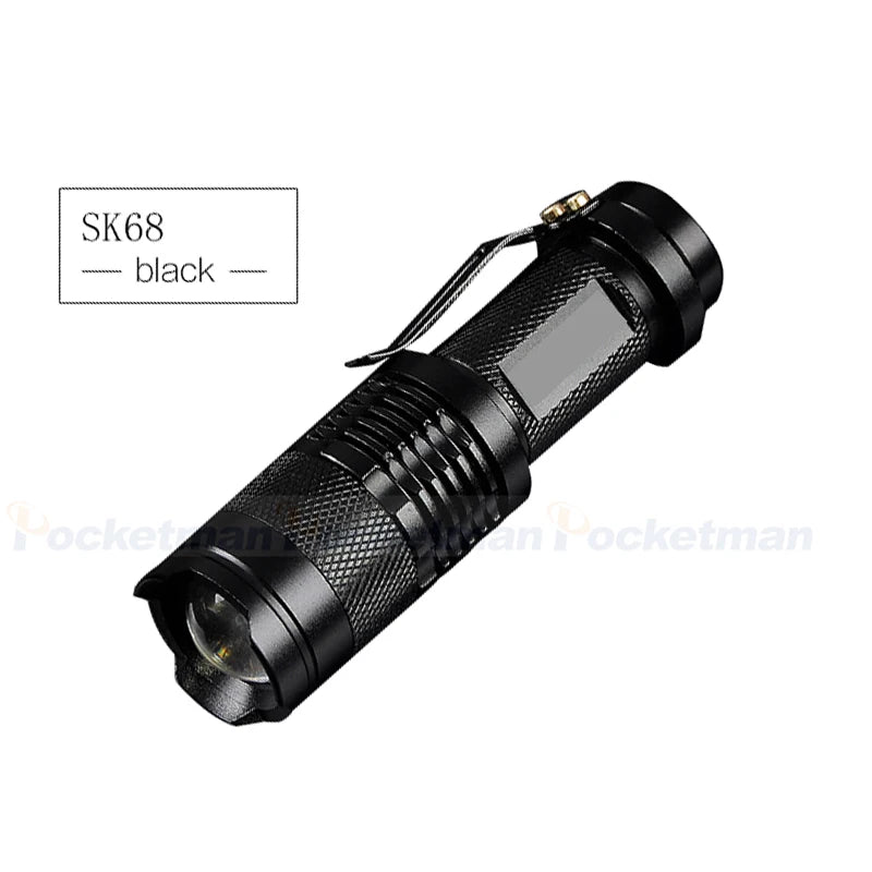 POCKETMAN Zoomable LED Flashlight 2000LM | 3 Modes, Waterproof
