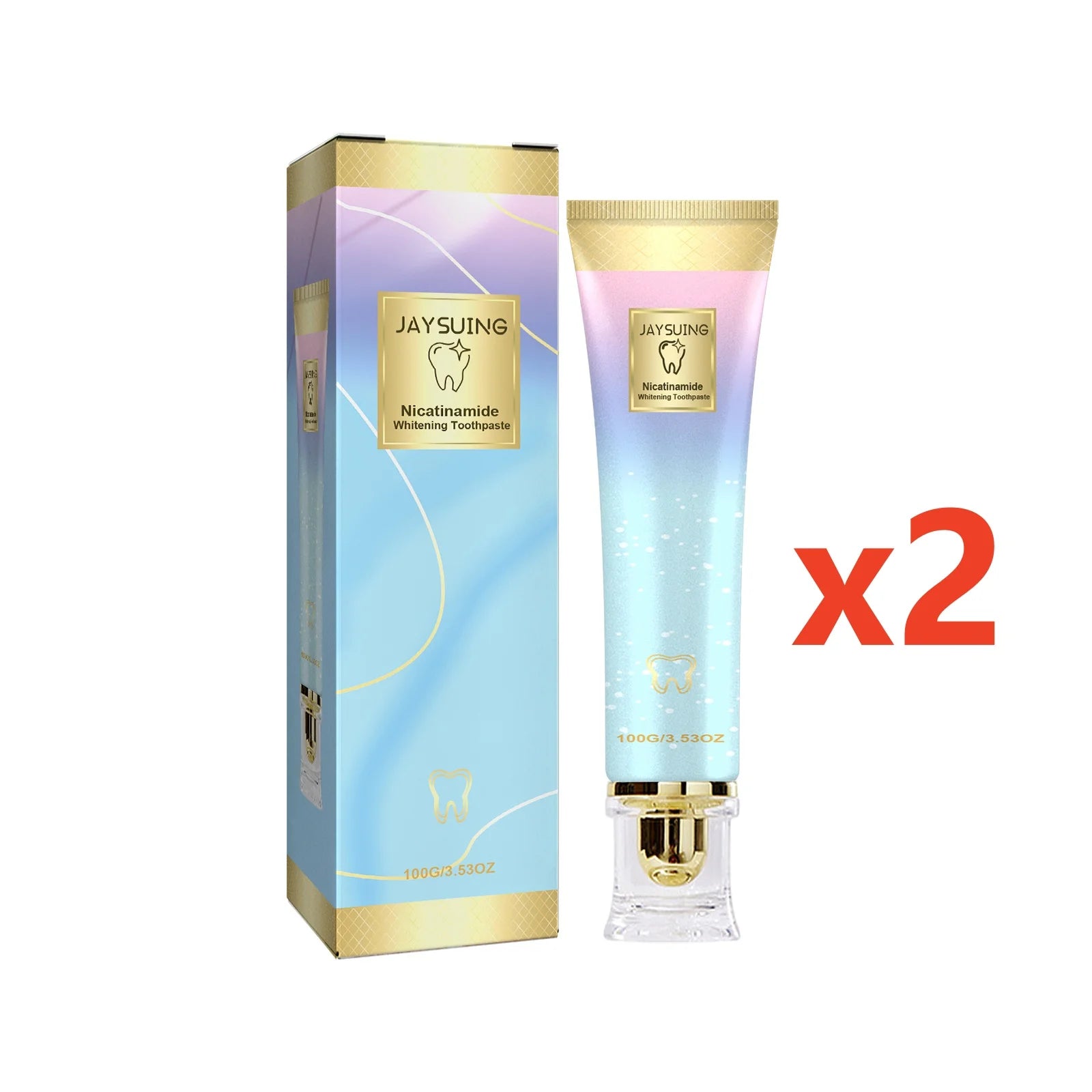 Jaysuing Nicotinamide Whitening Toothpaste – Stain Removal Whitening Toothpaste Oasis Select 2x100g boxed