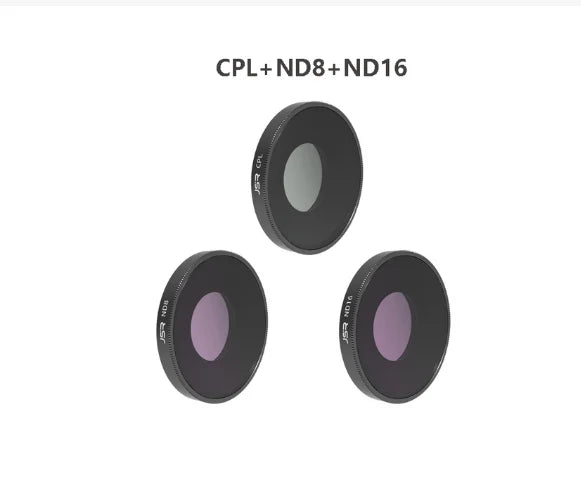 JSR Filters for DJI Osmo Action 5 Pro/4/3 – UV CPL ND Set