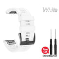 Silicone Watch Band for Garmin Fenix 7X 6X 5X – 22mm & 26mm Smartwatch Band Oasis Select WHITE QuickFit 26mm