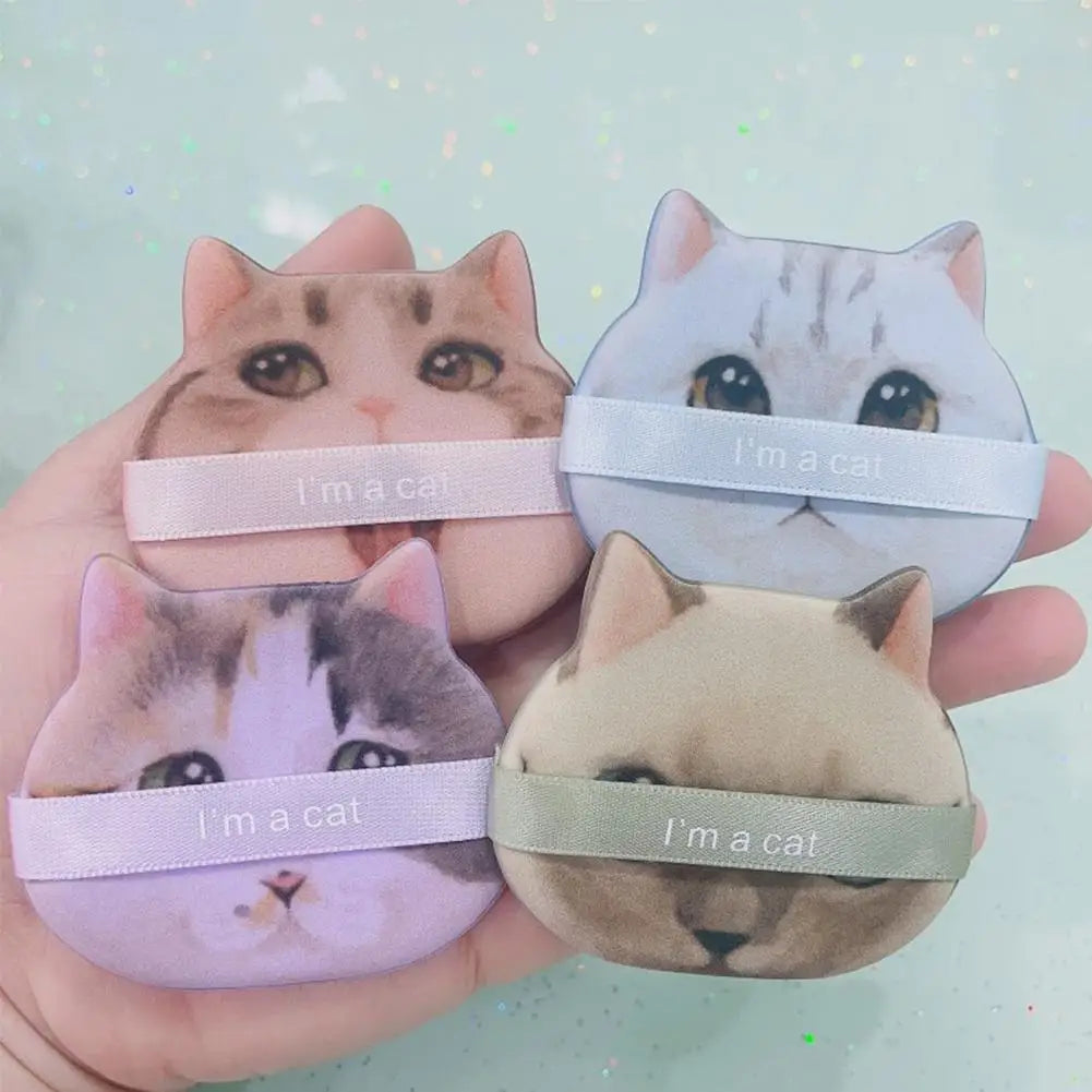 1PCS Air Cushion Powder Puff Cute Cat Cosmetic Puffs Hydrophilic Non-latex Facial Foundation Beauty Tool Dry Wet Makeup Oasis Select
