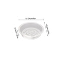 5Pcs Plant Pot Tray Clear round Flower Pot Trays Clear Plastic Plant Saucers Desktop Trash Storage Bases for Home Garden Oasis Select 6 inches 5Pcs