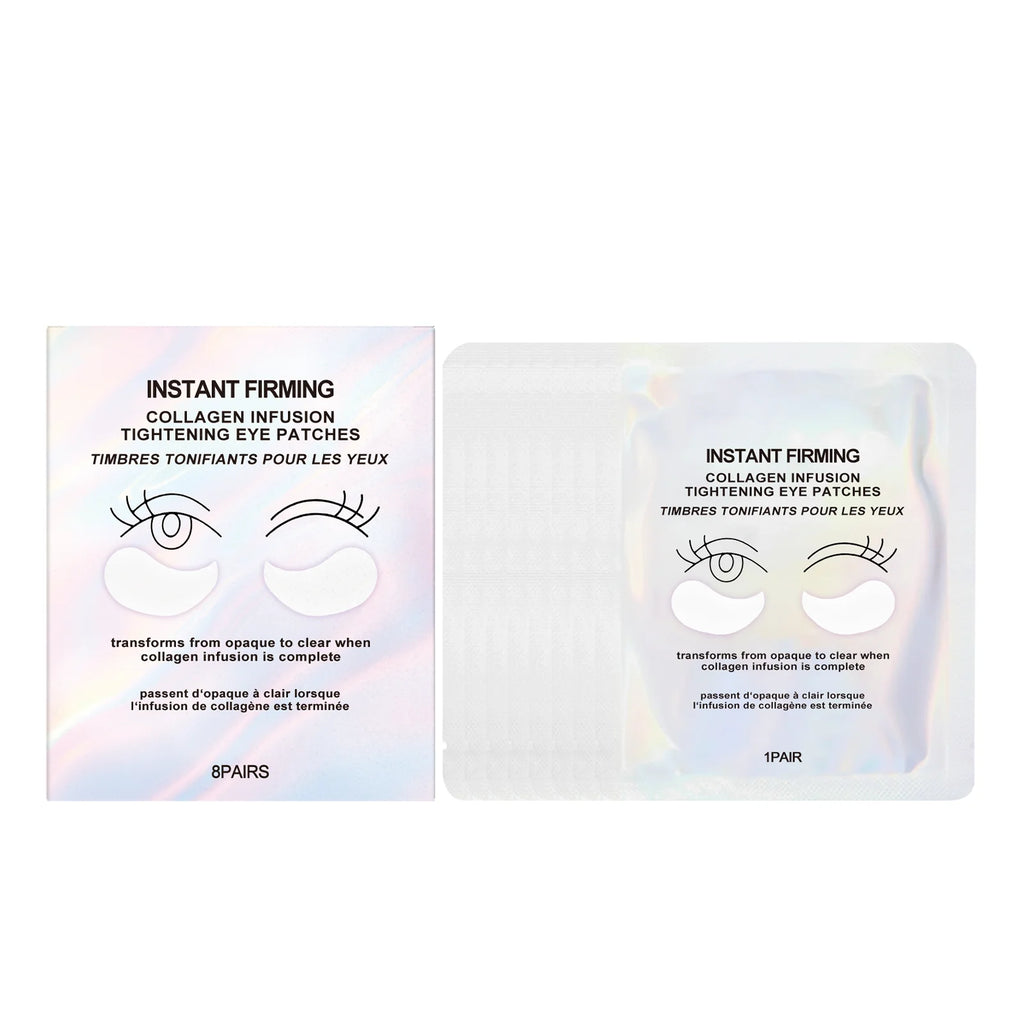 Collagen Firming Eye Membrane Anti Dark Circles Removal Eyes Bags Reduce Fine Lines Long Lasting Hydration Moisturizing Eye Mask Oasis Select 8 PAIRS