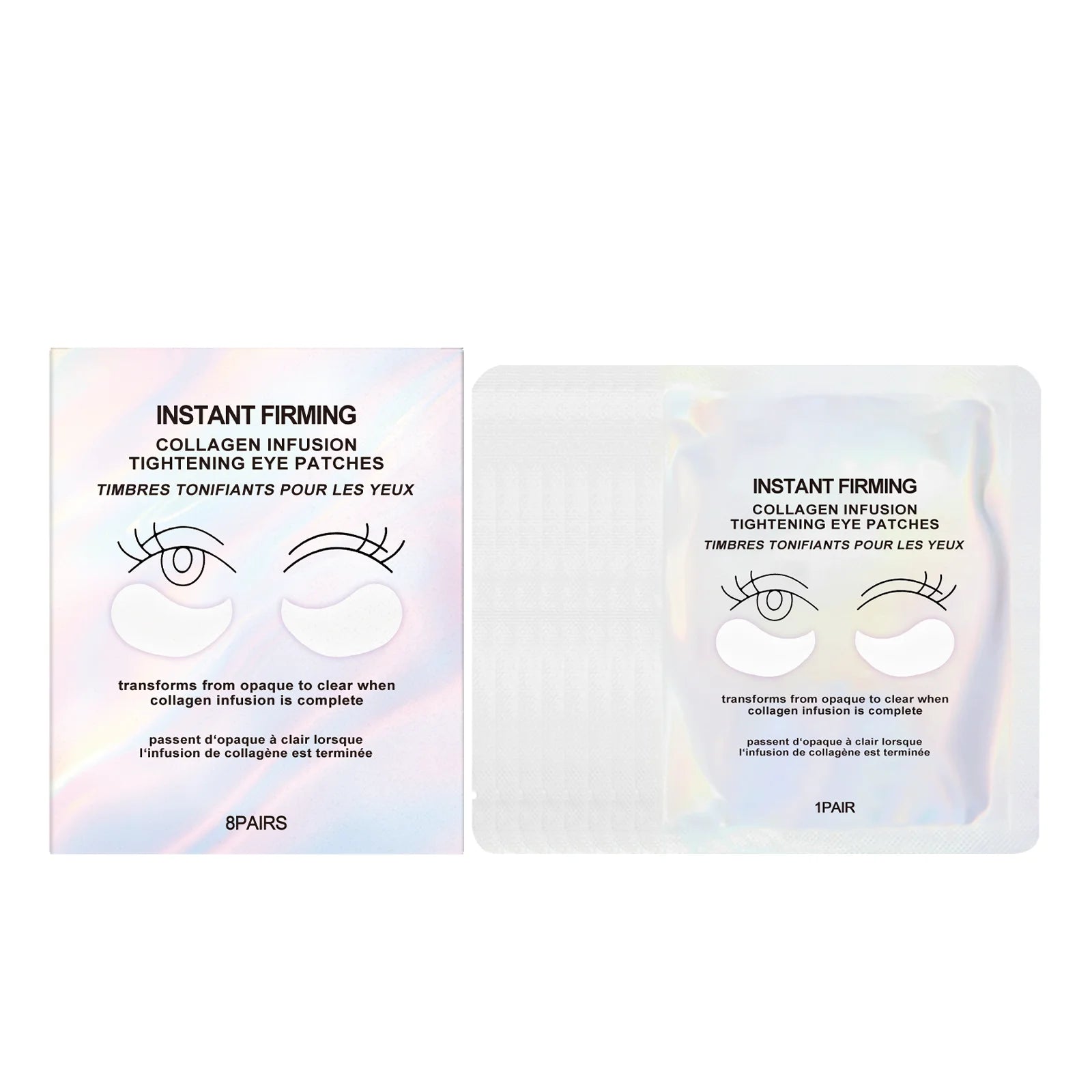 Collagen Firming Eye Patches – Dark Circles & Fine Lines Eye Patch Mask Oasis Select 8 PAIRS