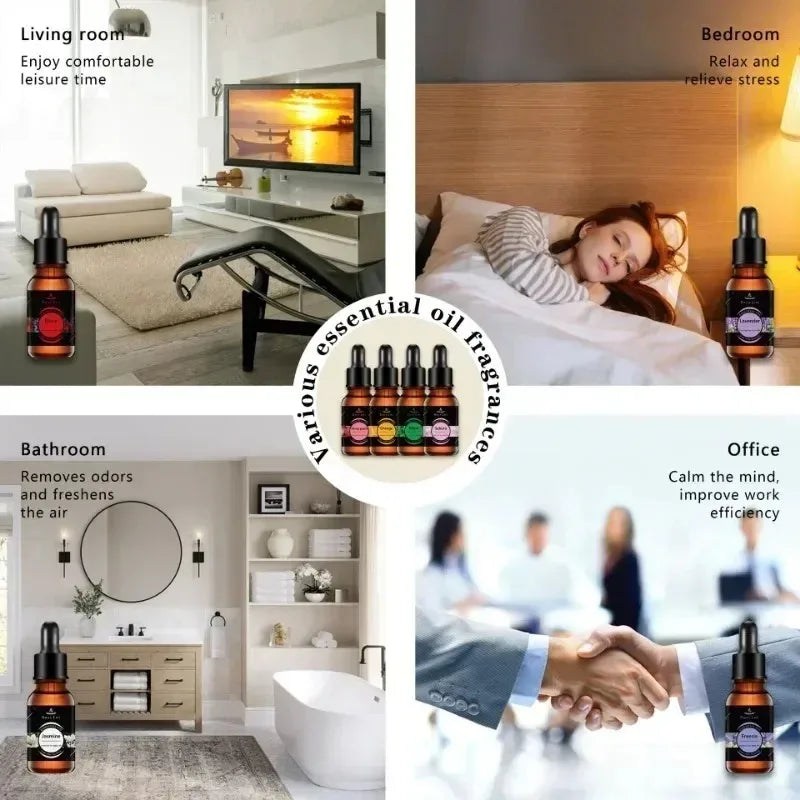 4PCS*10ml Essences Kit for Aromatherapy Machine Diffuser and Hydrosoluble Environment Humidifier Oasis Select