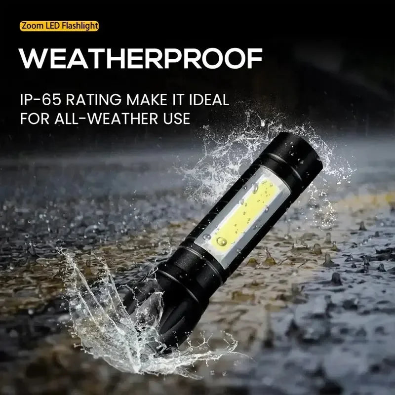 High Power Led Flashlight Portable Rechargeable Spotlights Camping Outdoor Light Lanterna Fishing Lamp Long Lasting Lamps Mini Oasis Select