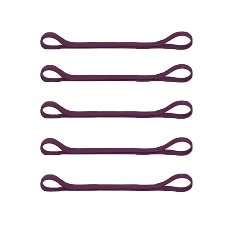 5/10pcs Sweat Absorbing Moisture Non-Slip Sports Hair Band Running Mountaineering Badminton Multifunctional Elastic Hair Band Oasis Select purple-5pcs