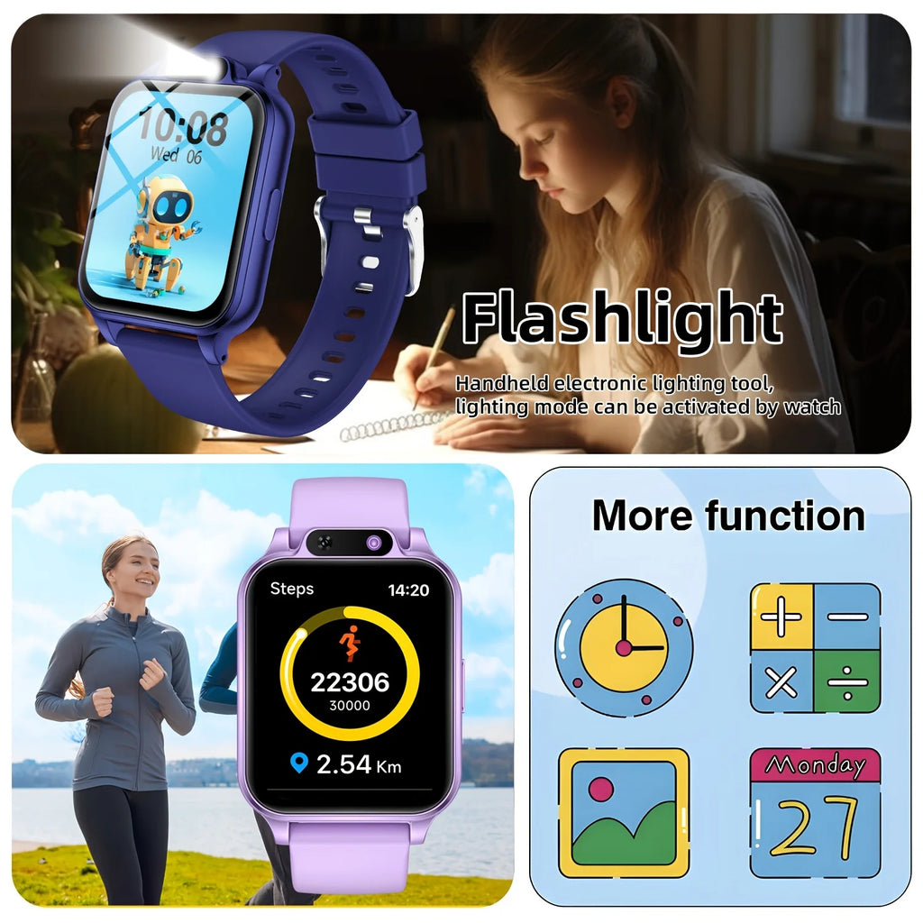 ERUN Kids Smart Watch 2026 – Pedometer, Flashlight & Calculator