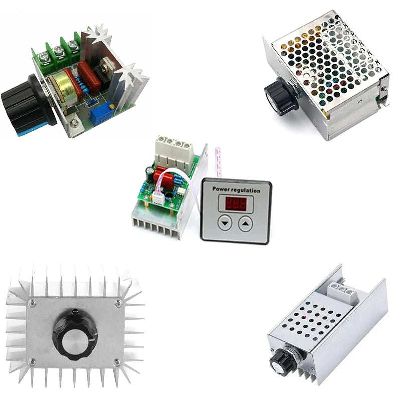 Dimmer LED 220V 12V 2000W 4000W 5000W 10000W LED Dimmer 220V 12V 24V SCR Voltage Power Regulator Speed Controller For LED Strips Oasis Select