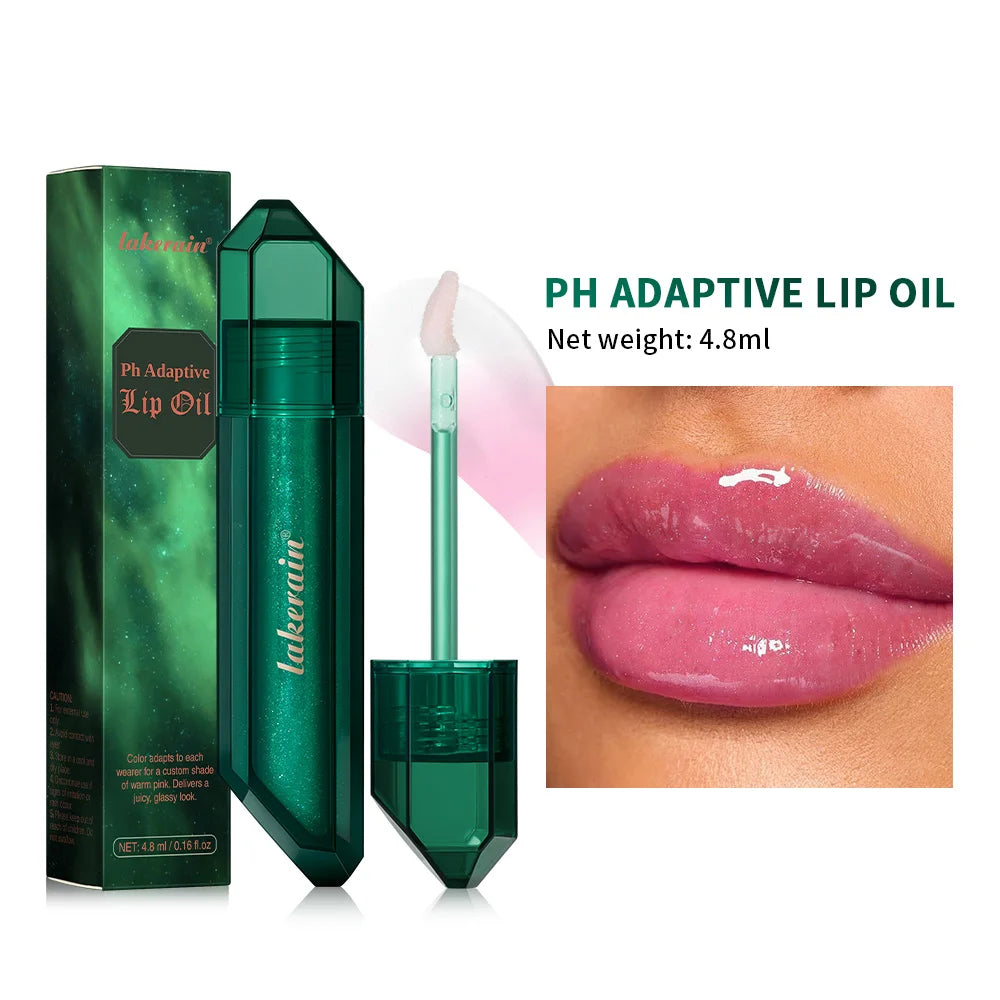Lip Oil PH Adaptive Color Changing Magic Pink Tone Moisturizing Nourish For All Skin Tones Popular Care Lip Plumper Lips Glosses Oasis Select 1pc