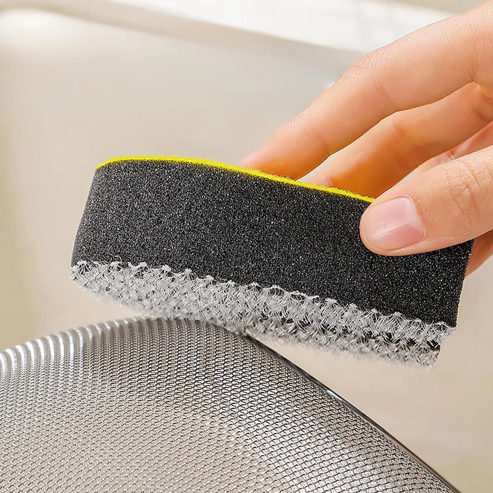 Kitchen Cleaning Sponges 1PC U-shaped Sponge Cleaning Brush Double-sided Dishwashing Sponge Wiping Scouring Pad Cleaning Oasis Select