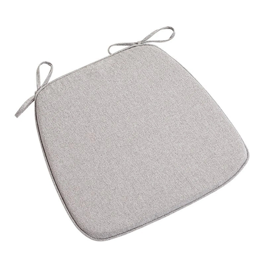 Chair Pads Non-Slip Seat Cushions Soft Chair Pad with Ties Horseshoe Seat Cushion For Dining Room/Office/Hotel/Garden Chairs Oasis Select Light Gray