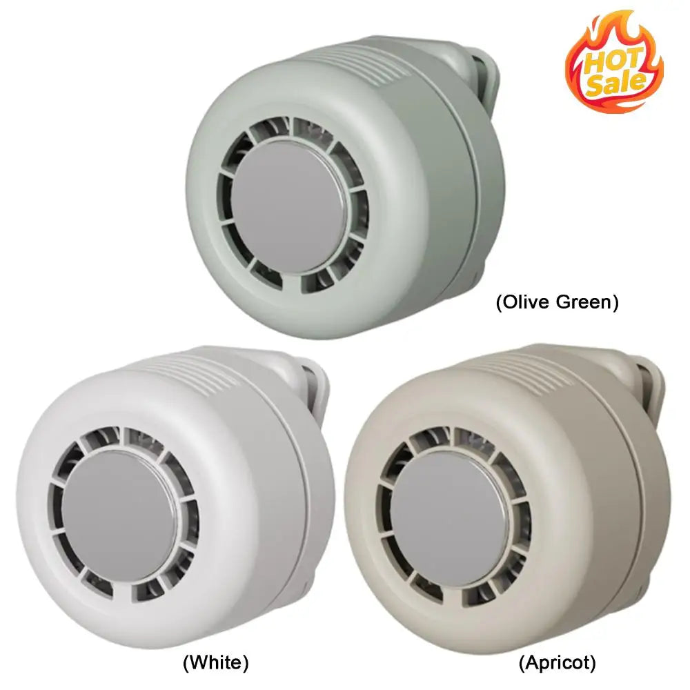 Silent Small Clip Fan 3 Speed Adjustable Cooling Fan 1800mAh Battery Type-C Rechargeable for Office Camping Travel Outdoor Oasis Select