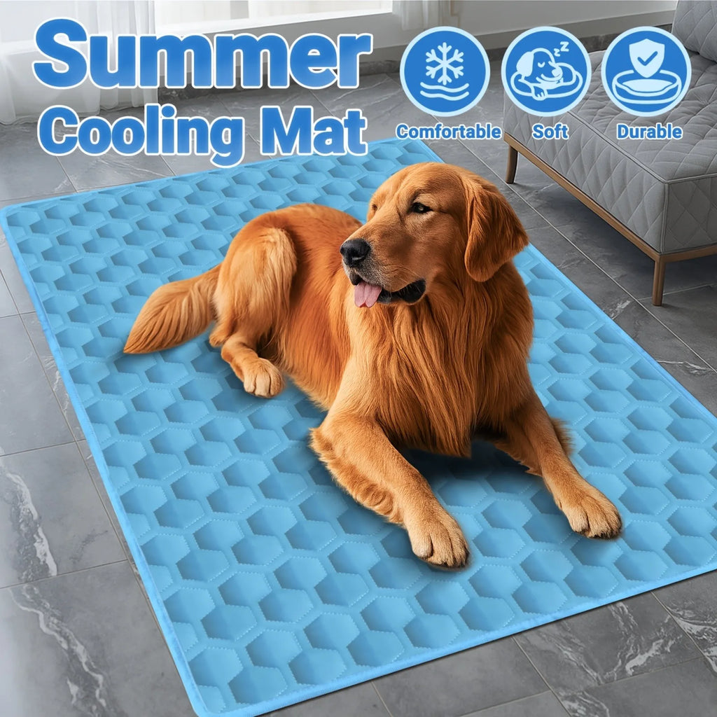[2026 Ice-Cool Upgrade] Summer Pet Cooling Pad Dog Bed，Breathable Mesh Bed, Suitable for Small, Medium, And Large Pets Oasis Select
