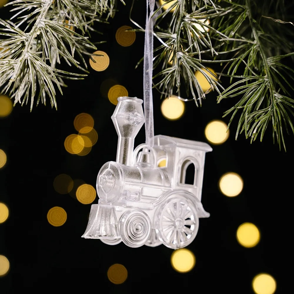 Clear Acrylic Christmas Ornaments – Transparent Hanging Pendants