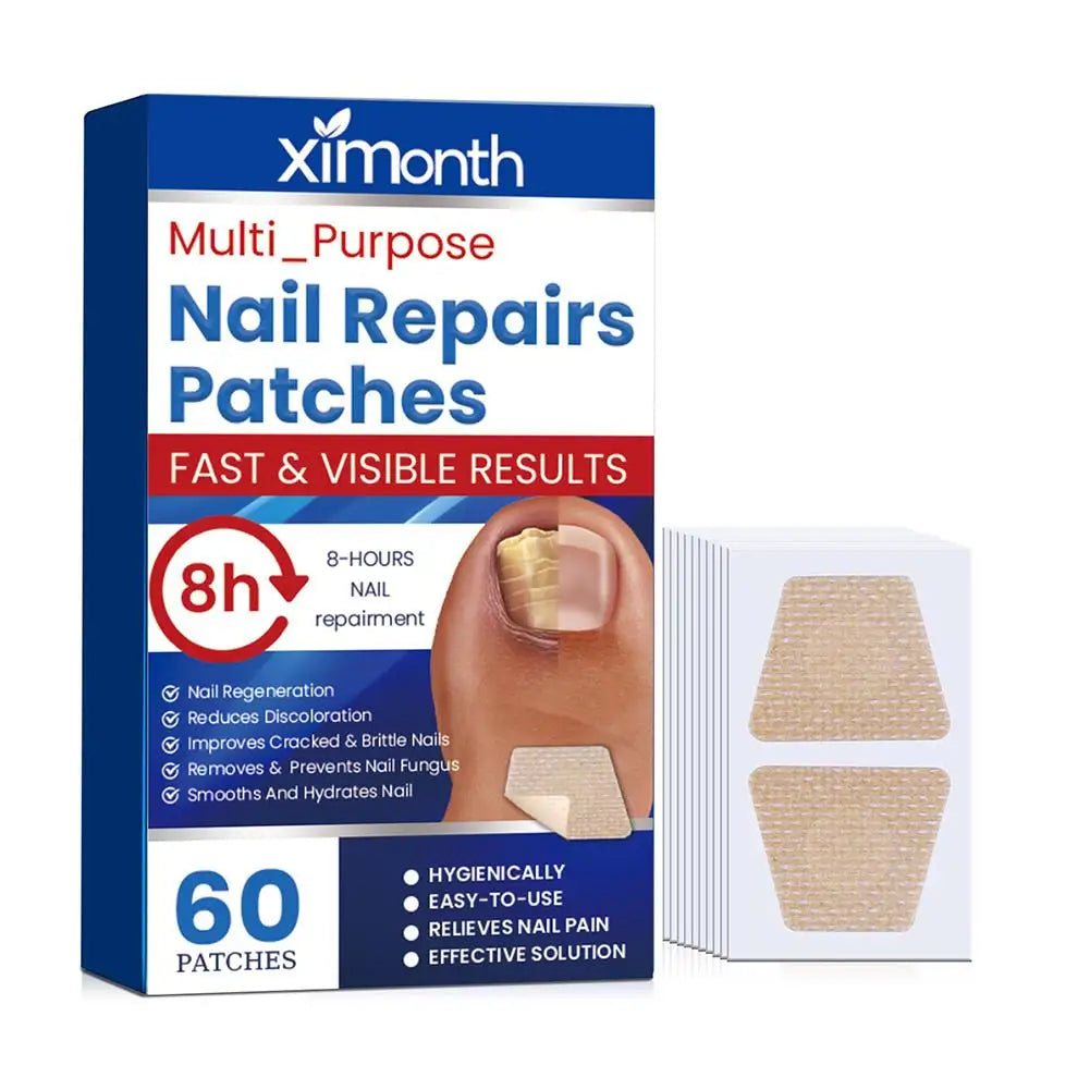 60pcs Toenail Patches Nail Repair Extra Strength Patches For Toenail Fingernail Non-Irritating And Breathable Nail Repair Oasis Select A China