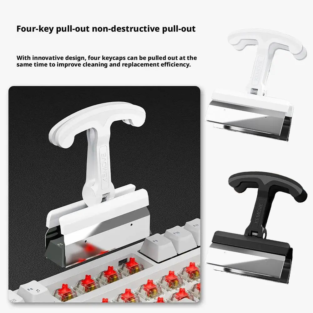 Keycap Puller Tool – 4-Key Remover for Mechanical Keyboards