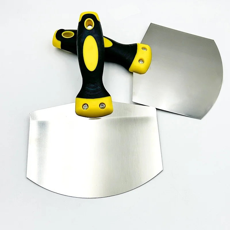 Stainless Steel Putty Knife Wall Paint Plaster Trowel Arc Ash Shovel Paint Feed Filling Scraper Blade Spatula Construction Tools Oasis Select