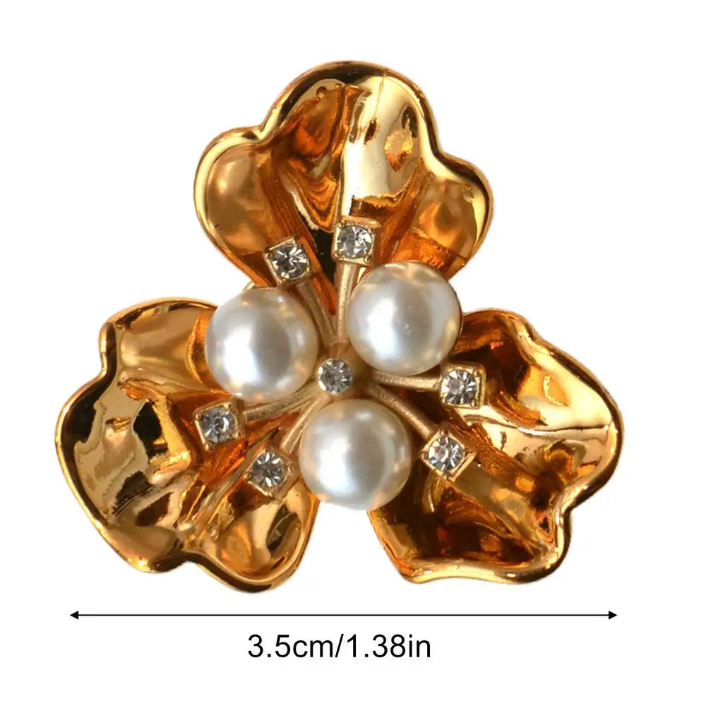 Button Covers for Women Flower Shape Shirt Decoration Decorative Button Covers for Sewists Fashion Designers DIY Enthusiasts Oasis Select Gold