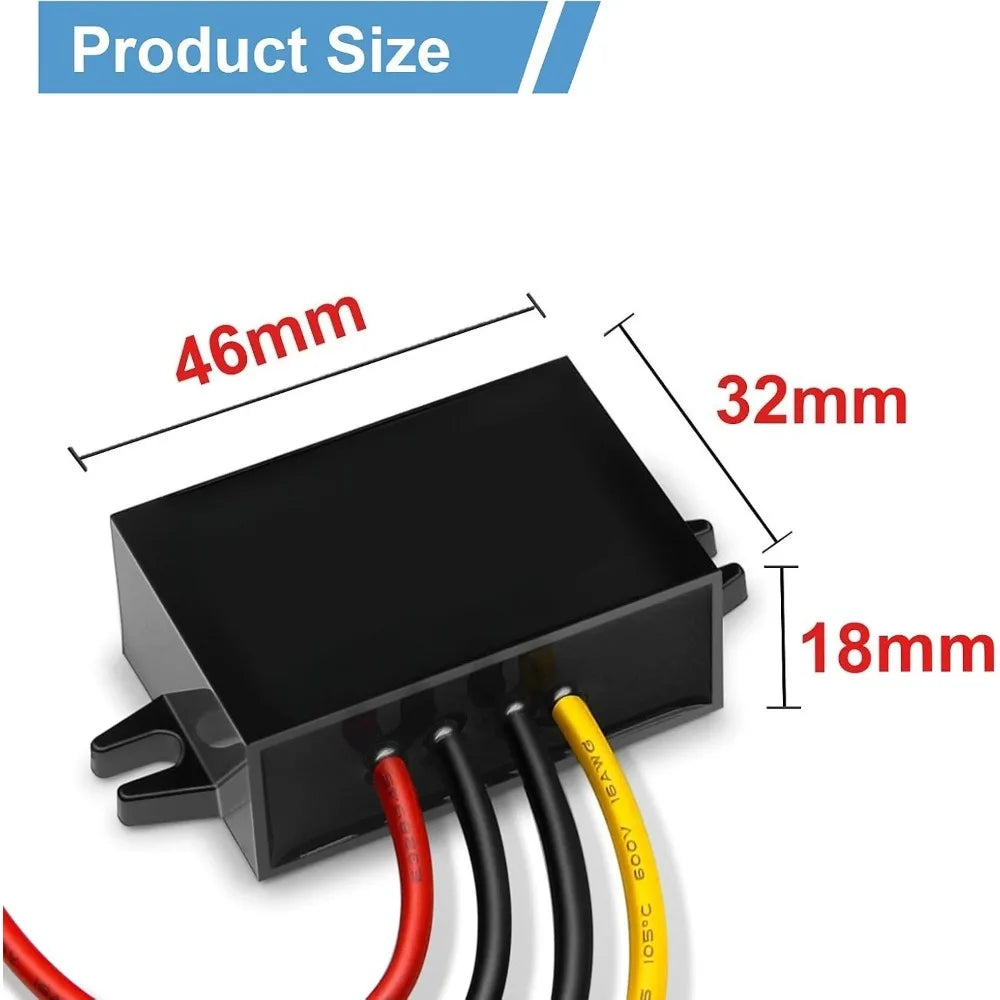 DC/DC Converter Regulator 36V 48V Step Down To 12V 2A Reducer Buck Power Converter Waterproof Module Transformer For Golf Cart Oasis Select